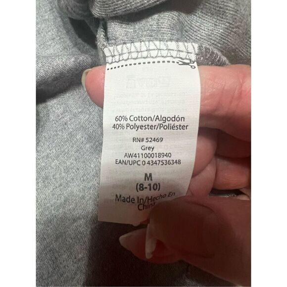 Athletic Works Gray Ribbed Hoodie Sz M 8-10 NWT - Picture 5 of 8